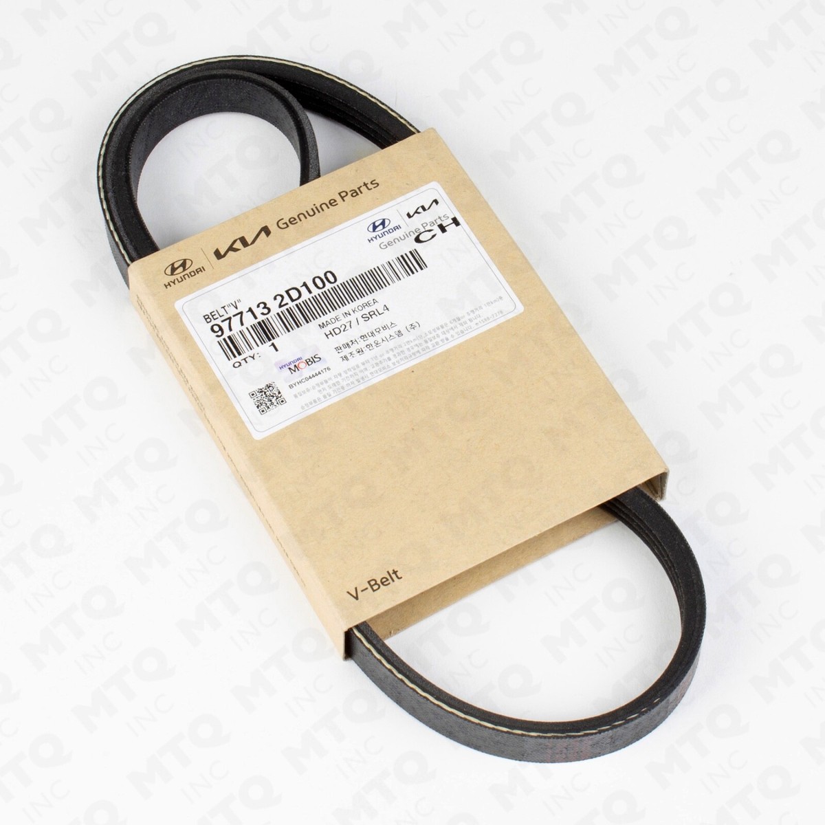 Parts Genuine OEM 97713-2D100 V-Belt for Select Hyundai Kia