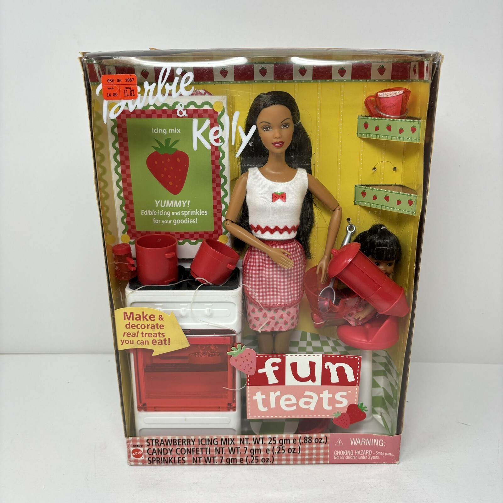 Black Barbie & Kelly Fun Treats Doll Set #55579 NRFB 2001 Mattel Inc. 3 ...