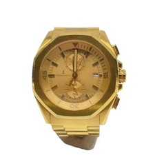 Crystal Carter Quartz Analog Watch Gold Unisex Used