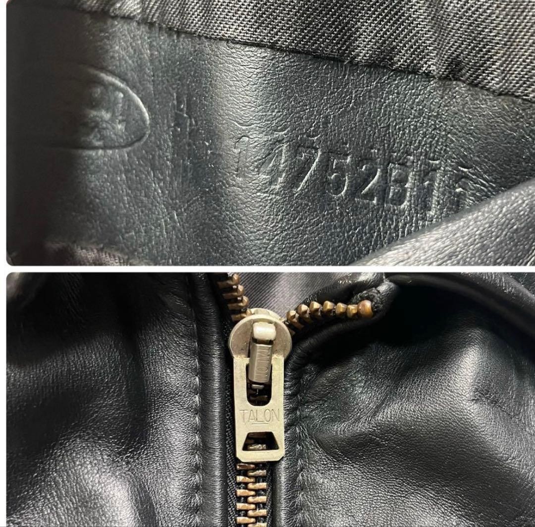 VANSON Leather Trucker Jacket Collared Short L - image 13