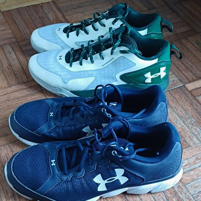 Under Armour Micro G Assert 6 Men's Lace Up Sneakers Navy/White