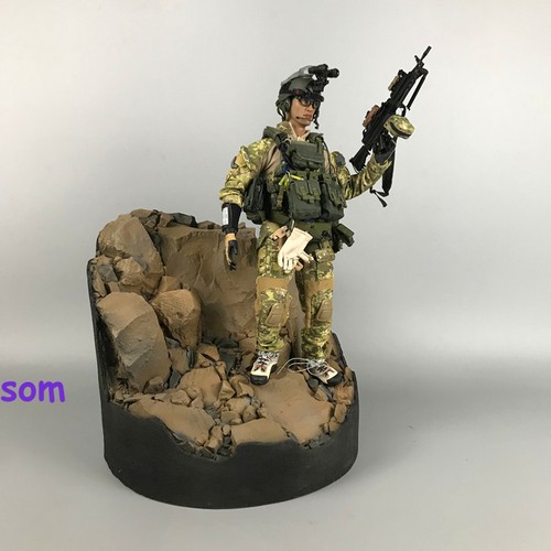 1/6 Mountain Rock Resin Diorama Base Sniper Scene Stand for 12" Soldier Figure - 第 12/17 張圖片
