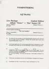 Jeff Buckley - Grace - 1995 [Holland] - Press Release