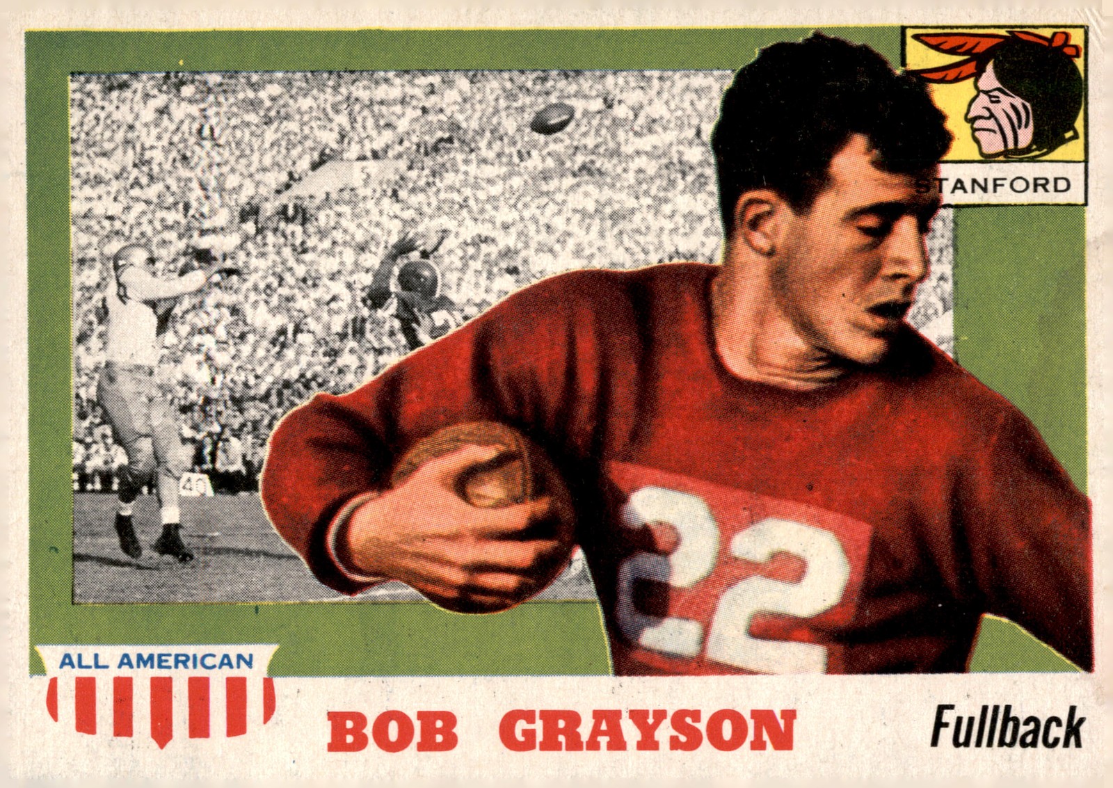 1955 Topps All-American #5 Bob Grayson