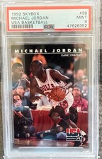 1992 Skybox Michael Jordan USA Basketball #39 PSA 9 Mint