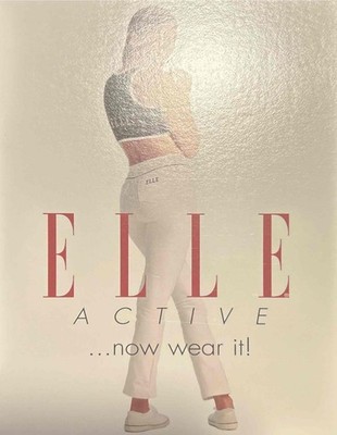 ELLE ACTIVE SEXY WOMAN VINTAGE POSTCARD