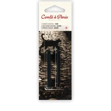 Conte a Paris Sketching Crayons Black HB 2-Count Package