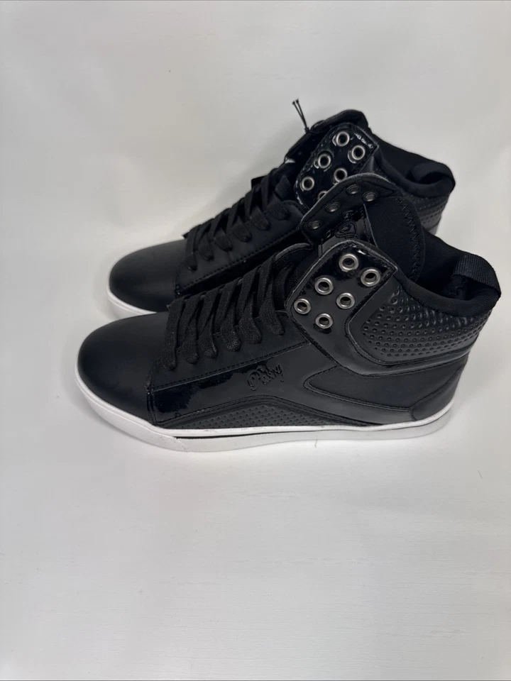 Zapatos de pastelería para mujer talla 7,5 negros blancos cómodos de caña alta de moda zapatillas de baile Foto 4 de 4