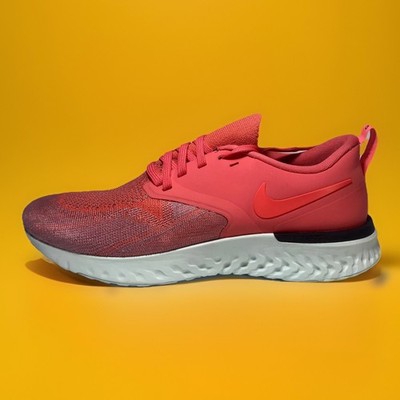 Nike Odyssey React 2 Flyknit Women's Running Shoes Ember Glow/Red Sz. 9 #AH1016