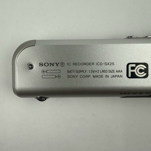 SONY IC Recorder ICD-SX25 Voice Recorder Dictaphone Battery Fully Tested & Works - Picture 5 of 10