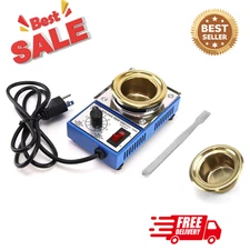 Solder Pot, 150W 110V, 50Mm Soldering Bath Titanium Plate, Capacity 500G 200-450