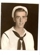 Photo Sailor U S Navy WW2 Uniform Smiling Young Man Military 8 x 10 Color