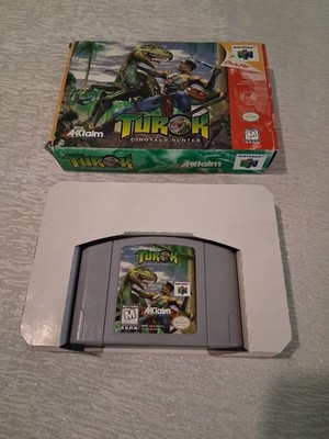 Turok Dinosaur Hunter Nintendo 64 N64 CIB Complete Box Manual Authentic TESTED