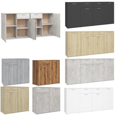 Kommode mit Schubladen & Türen Sideboard Schubladenschrank Kleiderschrank GR