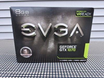 EVGA GeForce GTX 1070 8GB GDDR5 Graphics Card   New Open Box