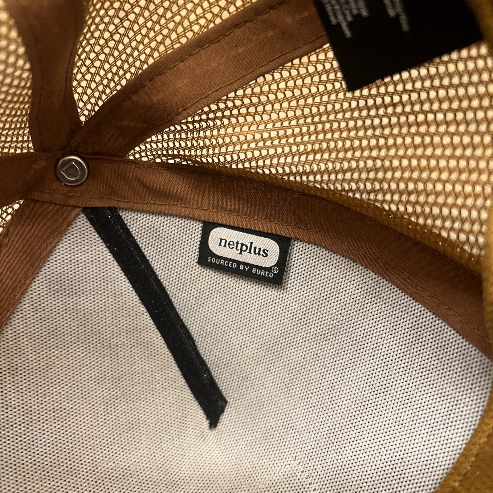 Brixton Hat Cap Snapback Brown Square Patch Truck… - image 9