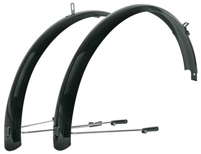 SKS BLUEMELS BASIC 24 Schutzblech-Set 53mm schwarz - Alu-Kunststoff mit ASR-S...