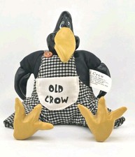 Vntg Russ Berrie "Old Crow" Shelf Sitter Kathleen Kelly Critter Retired w/Tag