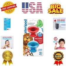 Kids' Clip-On Toothbrush Protector, Keeps Toothbrush Fresh and Clean, Fits Mo...