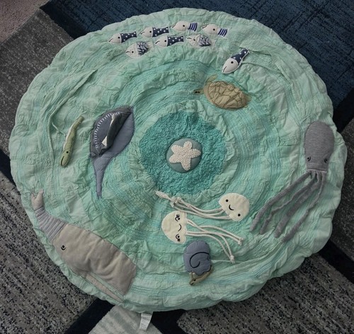 Crate & Barrel Kids Sea Life Baby Activity Play Mat ~ Be On The Sea