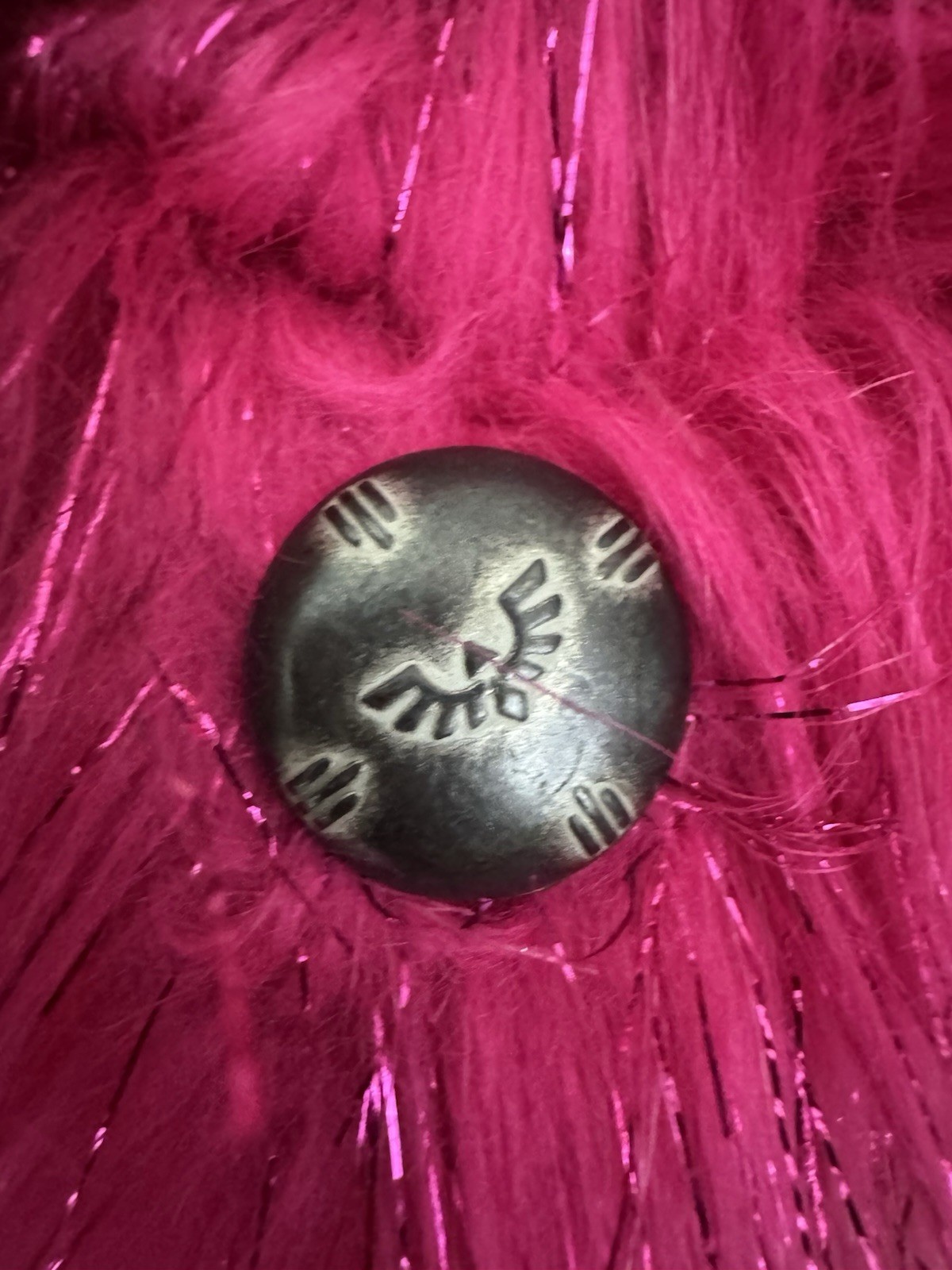 Authentic SpiritHoods 2012 Pink Glitter Wolf Faux… - image 6