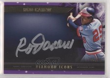 2019 Topps Diamond Icons Silver Ink Purple 8/10 Rod Carew #SI-RC Auto HOF 2u3