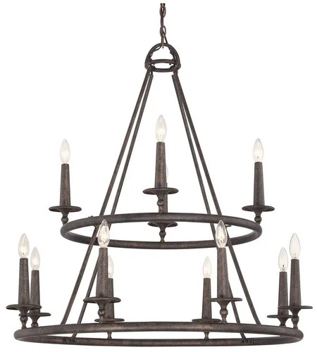 Quoizel Voyager 36" Wide Malaga Chandelier - Picture 2 of 5