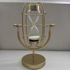 Vintage Style Gold Hourglass Sand Timer Rotat...