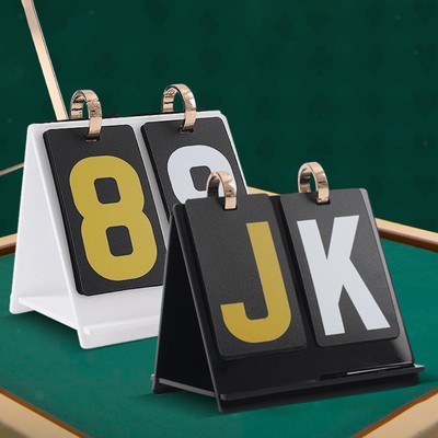 Kartenspiel -Anzeigetafel Score Keeper Kompakt Acrylrekord mit Stand