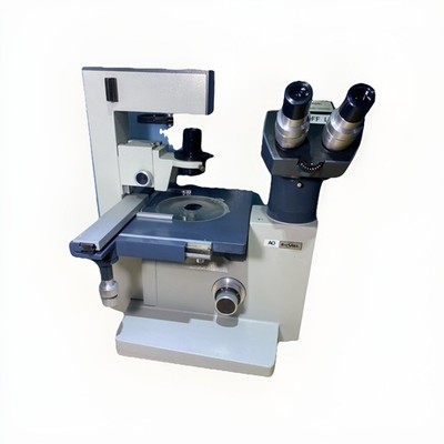 AO American Optical 1820 Biostar Inverted Phase Contrast Microscope 4x 10x 45x