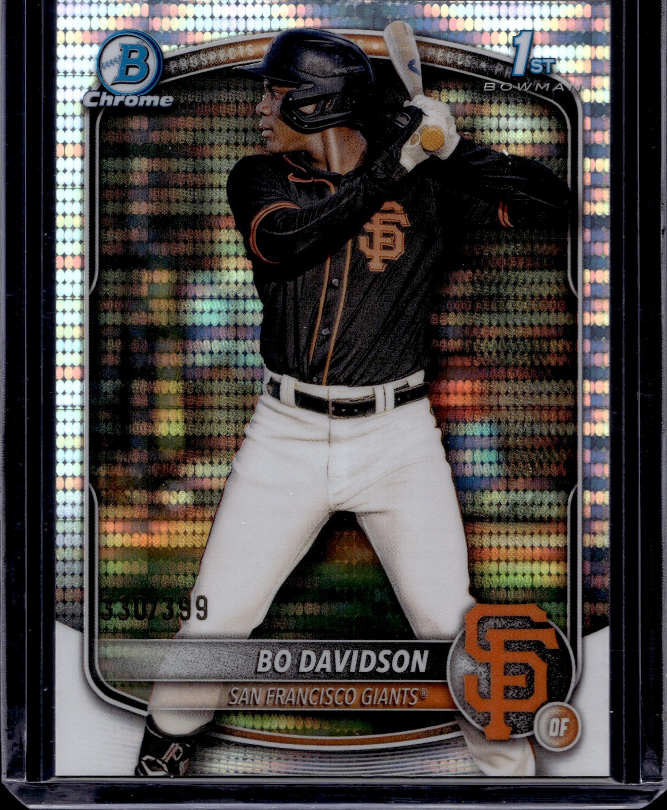 2025 Bowman Chrome Prospects Pulsar Refractors #BCP206 Bo Davidson 330/399