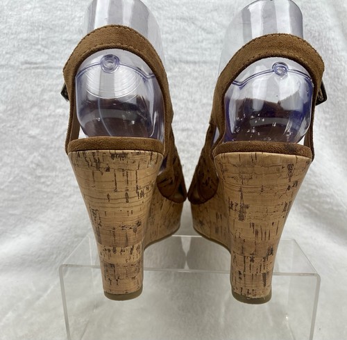 Jellypop Women’s Size 7.5M Brown Elena Wedge Sandals Cork - Picture 9 of 11