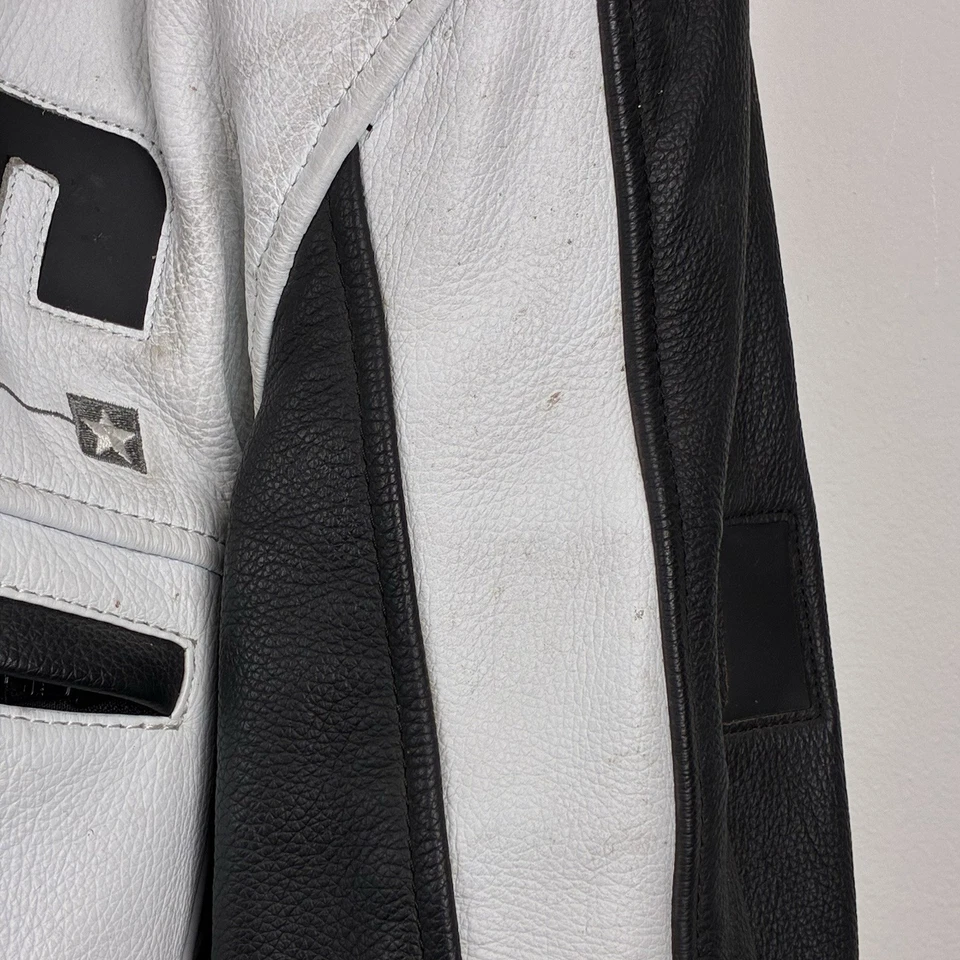 ICON Motorhead асфальт технологии кожи доспехи мотоциклетная куртка белый мужчин XL - Изображение 4 из 4