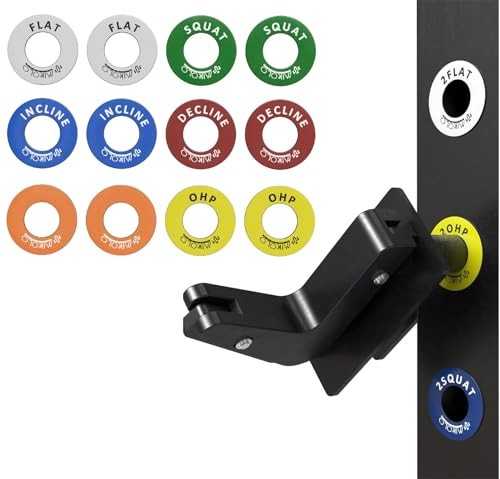 Squat Rack Magnetic Position Markers - Power Cage Attachment, for J ...