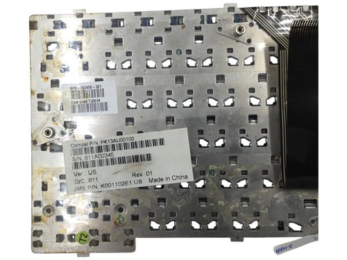 HP EliteBook 8440p Laptop Keyboard US Layout w/ Pointing Stick 593854-001 - Picture 3 of 3