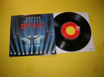 Rock 45 & Picture Sleeve  -  Styx  -  Mr. Roboto  -  1983