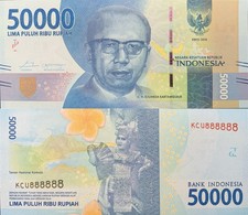 Indonesia 50000 Rupiah 2016/2017 P 159 UNC SOLID 8 - 888888