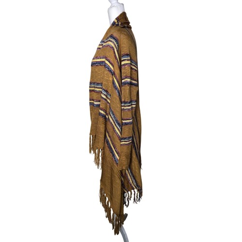 NWT Jodifl Fringe Pancho Open Front Cardigan Boho Bohemian Retro Size: S/M - Picture 6 of 14