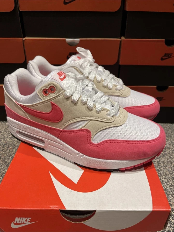 Nike Air Max 1 White/Aster Pink Sneakers Women's Multi Sizes