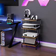 Mobile Giradischi, Mobili per Hi Fi Con Supporto Stereo a 4 Livelli per Piccoli 