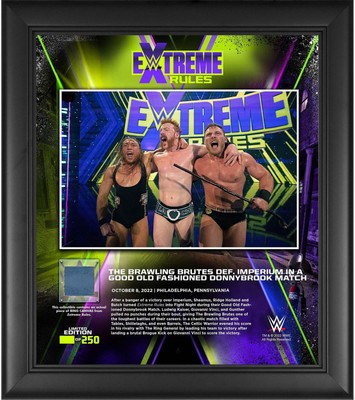 The Brawling Brutes WWE Framed 15'' x 17'' 2022 Extreme Rules Collage
