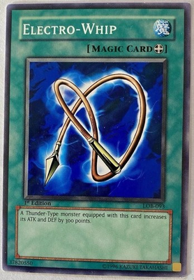 #ad #ad Yu Gi Oh 1st Edition Electro Whip LOB 093 Common Magic LP TCG $1.19