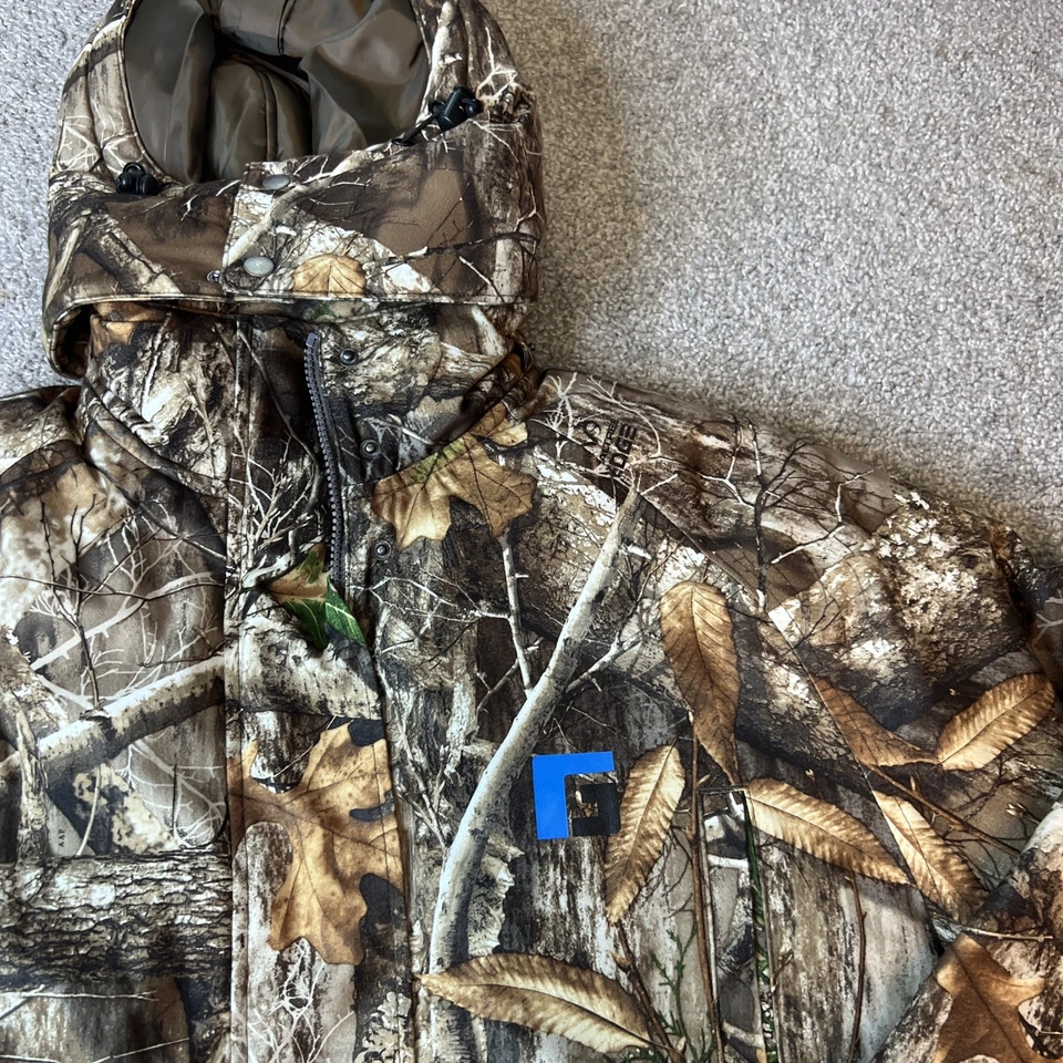 Chaqueta Rogers Mujer Mediana Realtree Edge Camuflada Capucha Aislada Abrigo de Caza Foto 3 de 4