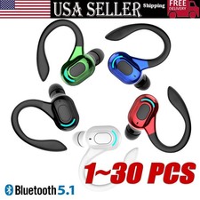 Bluetooth 5.2 Headset Wireless Earbuds Earphones Stereo Headphones Ear Hook lot