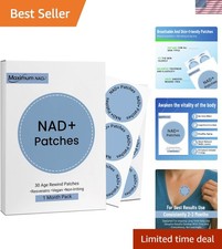 NAD Wellness Patches for Men Women - 30 Count Unflavored Energy Aid