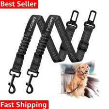2 Pack Dog Seat Belt Adjustable Dog Car Seatbelts for Vehicle Nylon Pet Safet...