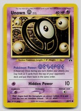 Unown [O] 69/75 Common Neo Discovery Pokemon Unlimited Lightly Played on eBay