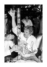 Oliver Reed 5 drinking A4 signed photograph poster Choice of frame