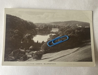 Milton Abbey Blandford Dorset RPPC unbespielt 