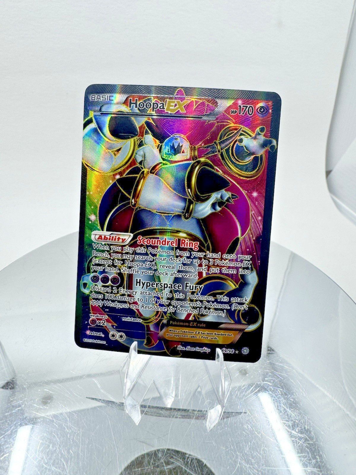 2015 Hoopa EX 89/98 Holo Ultra Rare Ancient Origins Pokemon MP/HP